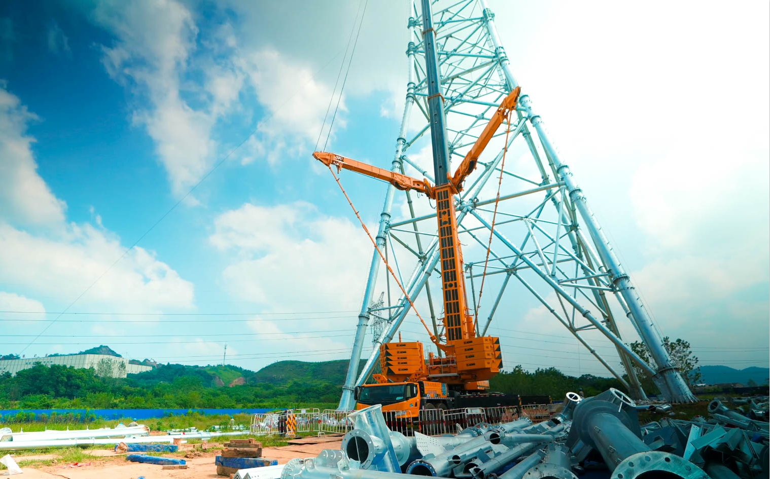 开云线上登录“百变金刚”XCA600L8助力湖北送变电工程项目