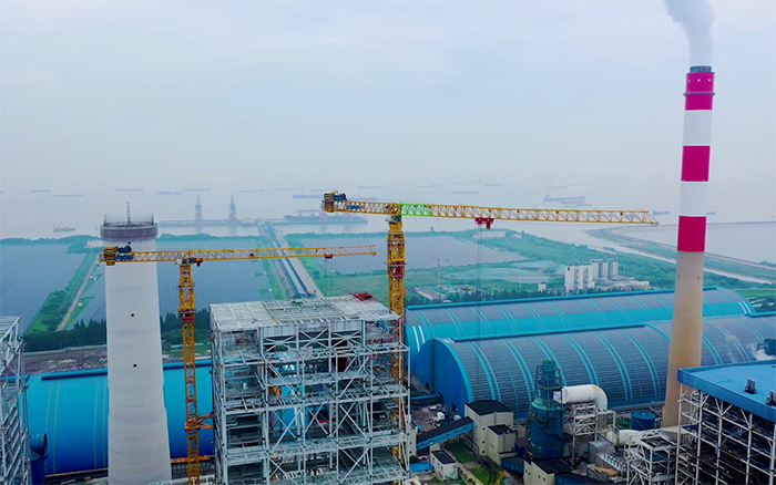 双塔合璧！华能太仓电厂项目开云线上登录超大塔显身手
