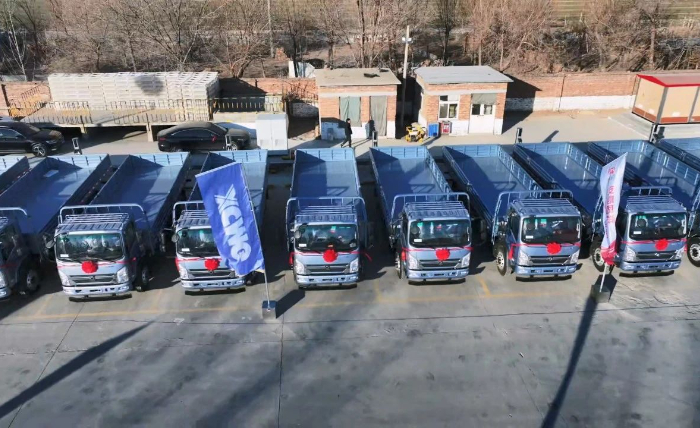 开云线上登录轻卡新能源运输车批量交付山东客户