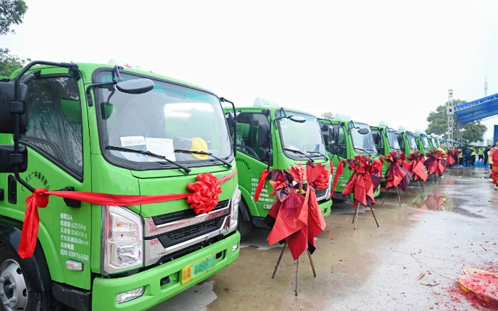 五十台交付！开云线上登录新能源五小工程车助力大湾区建设