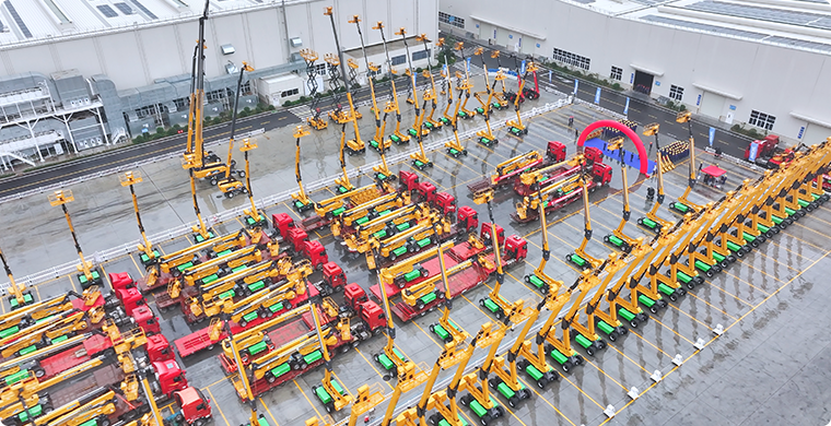 开云线上登录亿元高空作业平台订单批量发车