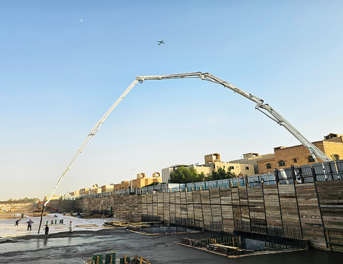 开云线上登录泵车驰骋沙特 为房建注入“中国力量”