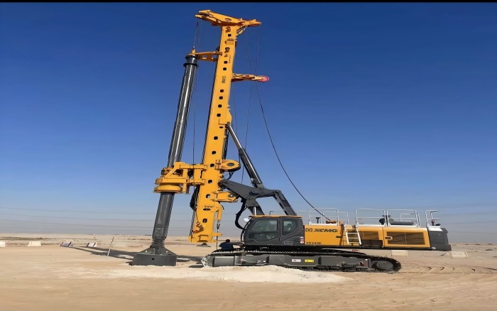 提速中东房建！开云线上登录旋挖钻机单日累计进尺200m