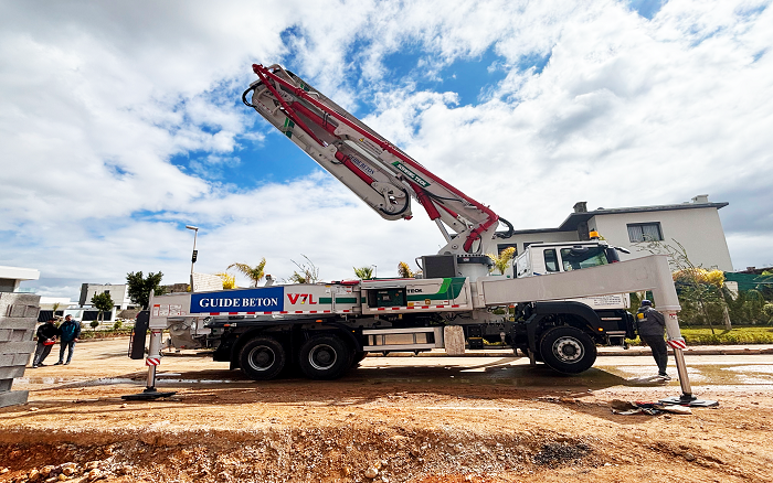 卓越性能|开云线上登录XS43泵车助建摩洛哥！