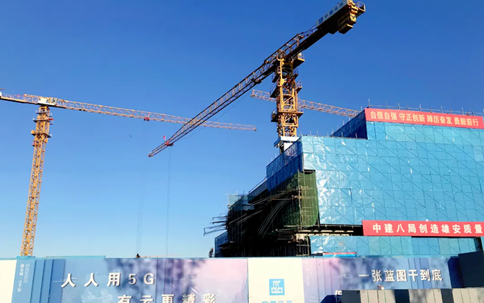 智能领航 | 开云线上登录塔机助建雄安智慧城市产业园