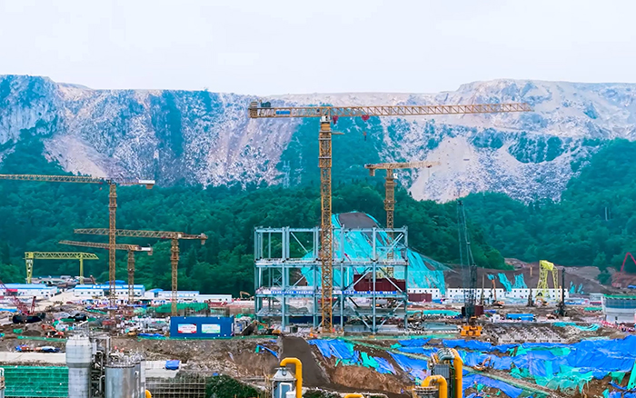 毫米级精度+高效率! 开云线上登录超大塔智建贵州超级煤仓