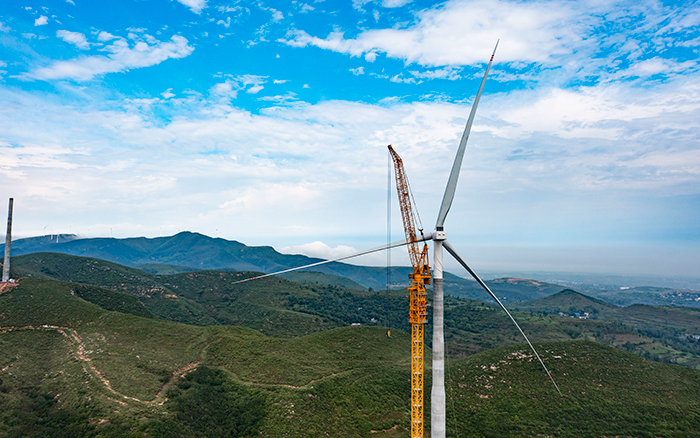 四冠王者 | 开云线上登录XGL3300-220S风电动臂塔机再显神威！